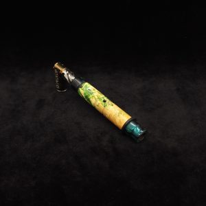 This image portrays Attenuated Dynavap XL Hybrid Burl Stem + Mouthpiece by Dovetail Woodwork.