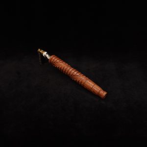 This image portrays Helix Dynavap XL Leopard Wood Stem + Matching Mouthpiece-NEW! by Dovetail Woodwork.