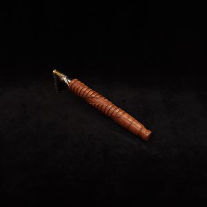 This image portrays Helix Dynavap XL Leopard Wood Stem + Matching Mouthpiece-NEW! by Dovetail Woodwork.