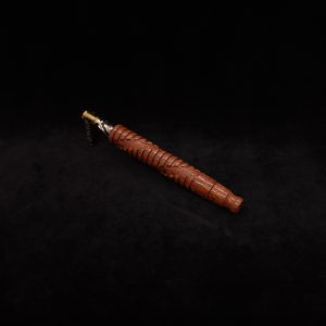 This image portrays Helix Dynavap XL Leopard Wood Stem + Matching Mouthpiece-NEW! by Dovetail Woodwork.