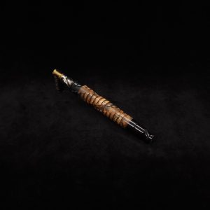 This image portrays Helix Dynavap XL Hybrid Stem/Mystery Burl + Matching Mouthpiece-NEW! by Dovetail Woodwork.