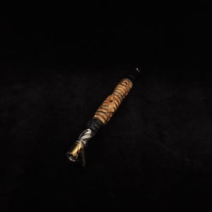 This image portrays Helix Dynavap XL Hybrid Stem/Mystery Burl + Matching Mouthpiece-NEW! by Dovetail Woodwork.