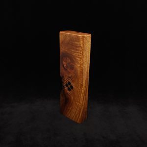 This image portrays Dynavap Device/Material Storage Case-(Standard)-Walnut Burl by Dovetail Woodwork.