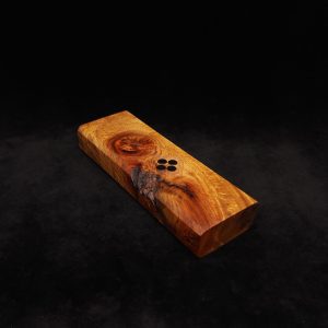 This image portrays Dynavap Device/Material Storage Case-(Standard)-Walnut Burl by Dovetail Woodwork.