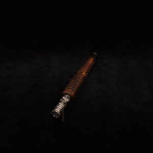 This image portrays Knurled Square Dynavap XL Stem + Ebony Mouthpiece-NEW! by Dovetail Woodwork.