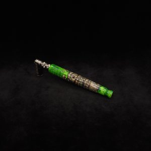 This image portrays Knurled Square Dynavap XL Hybrid Stem + Matching Mouthpiece-NEW! by Dovetail Woodwork.