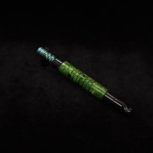 This image portrays Dynavap Omni Tip-Anodized(Emerald Green) by Dovetail Woodwork.