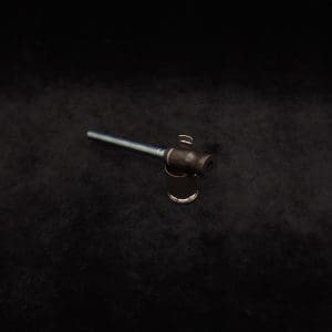 This image portrays Dynavap HyperDyn Ebony Mouthpiece with High-Temp O-Ring by Dovetail Woodwork.