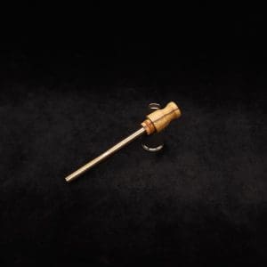 This image portrays Dynavap HyperDyn Teak Wood Mouthpiece with High-Temp O-Ring by Dovetail Woodwork.