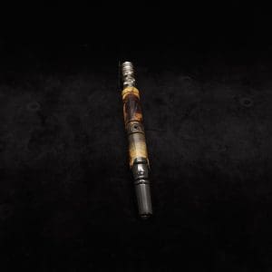 This image portrays Attenuated Dynavap XL Burl Hybrid Stem + Matching Mouthpiece by Dovetail Woodwork.