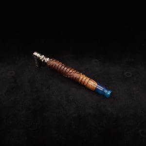 This image portrays Helix Dynavap XL Hybrid Burl Stem + Matching Mouthpiece by Dovetail Woodwork.