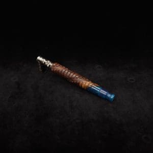 This image portrays Helix Dynavap XL Hybrid Burl Stem + Matching Mouthpiece by Dovetail Woodwork.