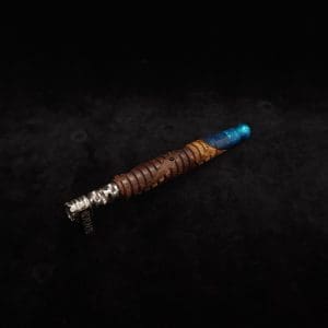 This image portrays Helix Dynavap XL Hybrid Burl Stem + Matching Mouthpiece by Dovetail Woodwork.