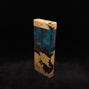 This image portrays Dynavap Device/Material Storage Case-(XL)-Burl Hybrid by Dovetail Woodwork.