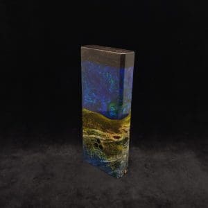 This image portrays Dynavap Device/Material Storage Case-Cosmic Burl (XL) Hybrid by Dovetail Woodwork.