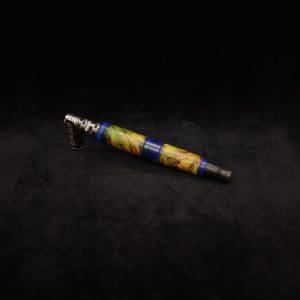 This image portrays Straight Taper Cosmic Burl XL Dynavap Stem + Matched M.P. by Dovetail Woodwork.