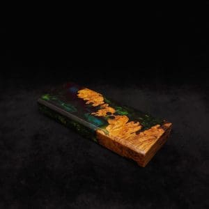 This image portrays Dynavap Device/Material Storage Case-High Class Burl (XL) Hybrid by Dovetail Woodwork.