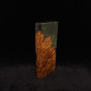 This image portrays Dynavap Device/Material Storage Case-High Class Burl (XL) Hybrid by Dovetail Woodwork.