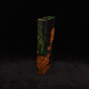 This image portrays Dynavap Device/Material Storage Case-High Class Burl (XL) Hybrid by Dovetail Woodwork.