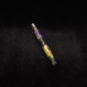 This image portrays Straight Taper Cosmic Burl XL Dynavap Stem + Matched M.P. by Dovetail Woodwork.