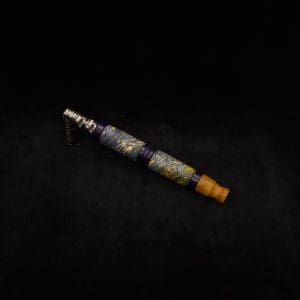 This image portrays Straight Taper Cosmic Burl XL Dynavap Stem + (2) Matched M.P.'s by Dovetail Woodwork.