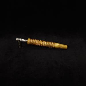 This image portrays Helix Dynavap XL Burl Stem + Matching Mouthpiece-NEW! by Dovetail Woodwork.