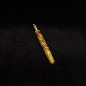 This image portrays Helix Dynavap XL Burl Stem + Matching Mouthpiece-NEW! by Dovetail Woodwork.