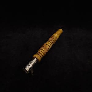 This image portrays Helix Dynavap XL Burl Stem + Matching Mouthpiece-NEW! by Dovetail Woodwork.