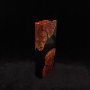 This image portrays Dynavap Device/Material Storage Case-High Class Burl (XL) Hybrid by Dovetail Woodwork.