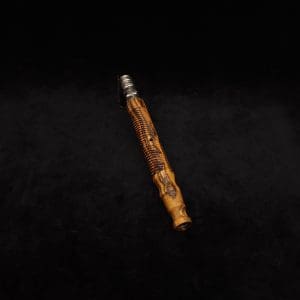 This image portrays Attenuated Dynavap XL Spiral Burl Stem + Matching M.P.-NEW! by Dovetail Woodwork.