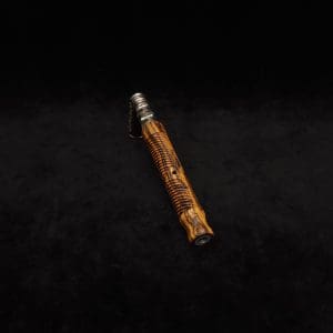 This image portrays Attenuated Dynavap XL Spiral Burl Stem + Matching M.P.-NEW! by Dovetail Woodwork.