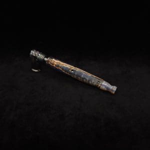 This image portrays Straight Taper Cosmic Burl XL Dynavap Stem + (2) Matching M.P.'s by Dovetail Woodwork.