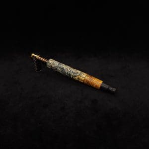 This image portrays Dynavap-Twisted Stem Burl XL + Ebony M.P. by Dovetail Woodwork.