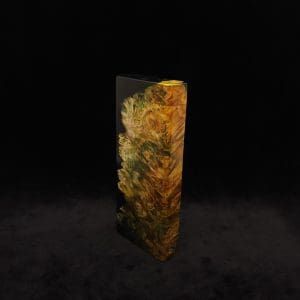 This image portrays Dynavap Device/Material Storage Case-High Class Burl (XL) Hybrid by Dovetail Woodwork.