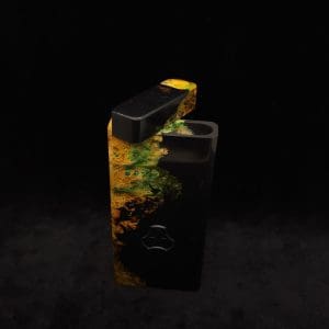 This image portrays Dynavap Device/Material Storage Case-High Class Burl (XL) Hybrid by Dovetail Woodwork.