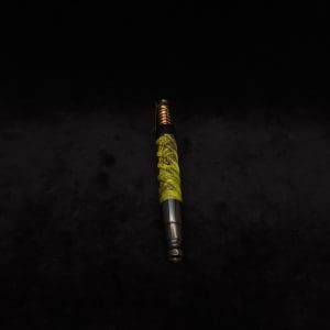 This image portrays Helical Dynavap XL Burl Hybrid Stem + Matching Ebony Mouthpiece-NEW! by Dovetail Woodwork.