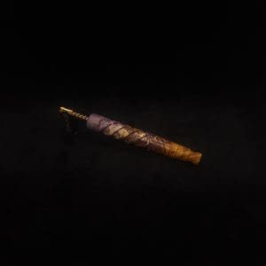 This image portrays Helical Dynavap XL Burl Stem + Book-Matched Mouthpiece-NEW! by Dovetail Woodwork.