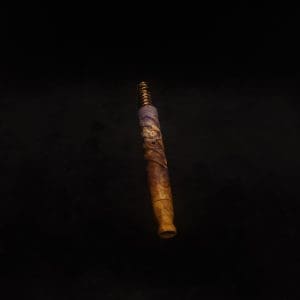 This image portrays Helical Dynavap XL Burl Stem + Book-Matched Mouthpiece-NEW! by Dovetail Woodwork.