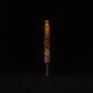 This image portrays Helical Dynavap XL Burl Stem + Book-Matched Mouthpiece-NEW! by Dovetail Woodwork.