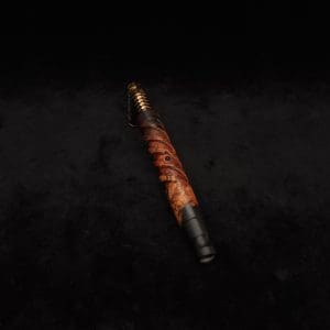 This image portrays Helical Dynavap XL Burl Hybrid Stem + Matching Mouthpiece-NEW! by Dovetail Woodwork.