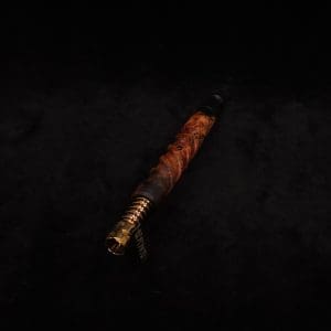 This image portrays Helical Dynavap XL Burl Hybrid Stem + Matching Mouthpiece-NEW! by Dovetail Woodwork.