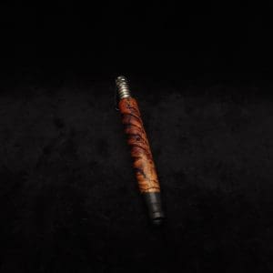 This image portrays Helical Dynavap XL Burl Hybrid Stem + Book-Matched Mouthpiece-NEW! by Dovetail Woodwork.