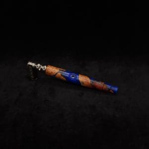 This image portrays Straight Taper Burl Hybrid XL-Dynavap Stem + Book-Matched M.P. by Dovetail Woodwork.