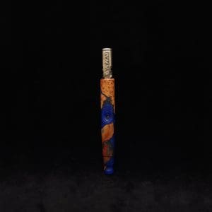 This image portrays Straight Taper Burl Hybrid XL-Dynavap Stem + Book-Matched M.P. by Dovetail Woodwork.