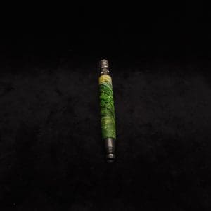 This image portrays Helical Dynavap XL Burl Stem + Ebony Mouthpiece-NEW! by Dovetail Woodwork.