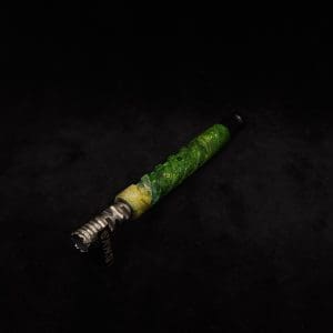 This image portrays Helical Dynavap XL Burl Stem + Ebony Mouthpiece-NEW! by Dovetail Woodwork.