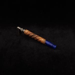 This image portrays Helical Dynavap XL Hybrid Burl Stem + Matching Mouthpiece-NEW! by Dovetail Woodwork.