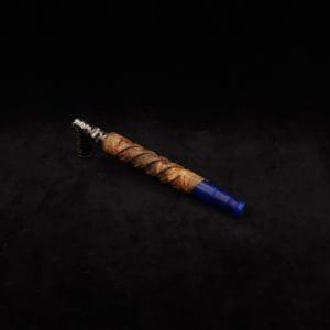 This image portrays Helical Dynavap XL Hybrid Burl Stem + Matching Mouthpiece-NEW! by Dovetail Woodwork.