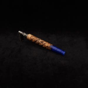 This image portrays Helical Dynavap XL Hybrid Burl Stem + Matching Mouthpiece-NEW! by Dovetail Woodwork.