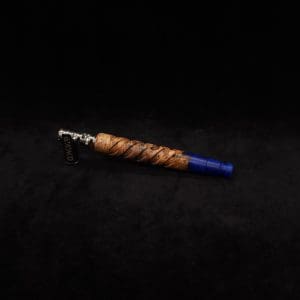 This image portrays Helical Dynavap XL Hybrid Burl Stem + Matching Mouthpiece-NEW! by Dovetail Woodwork.